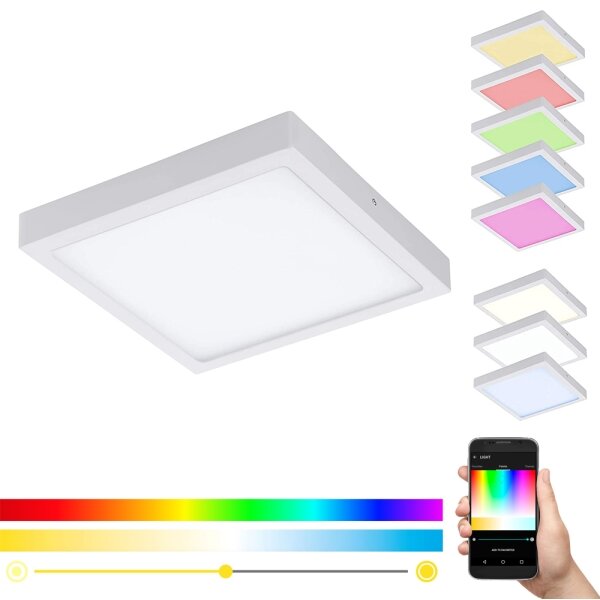 Eglo 96673 - LED RGBW Stmievateľné stropné svietidlo FUEVA-C LED/21W/230V