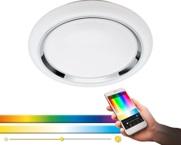 Eglo 33254-LED RGBW Stmievateľné stropné svietidlo CAPASSO-C LED/17W/230V, priemer 34 cm