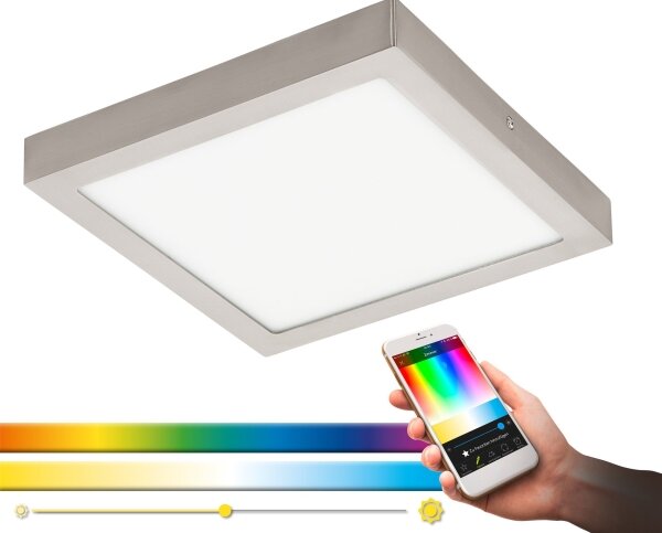 Eglo 96681 - LED RGBW stmievateľné stropné svietidlo FUEVA-C LED/21W/230V