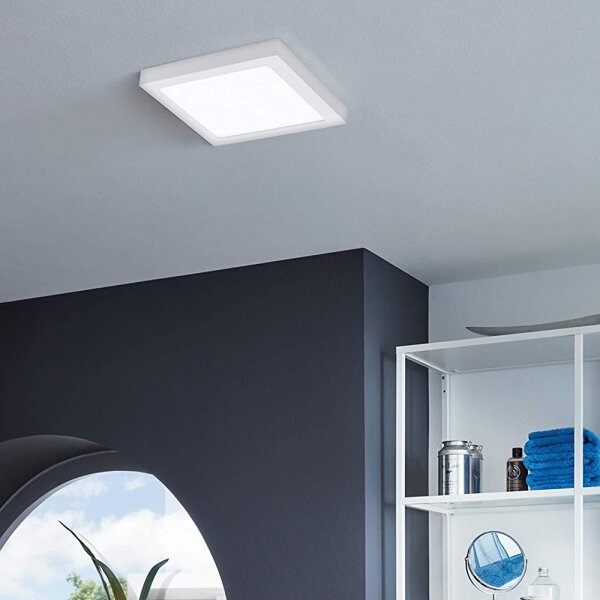 Eglo 33316 - LED RGBW stmievateľné stropné svietidlo FUEVA-C LED/15,6W/230V 22,5x22,5cm biela