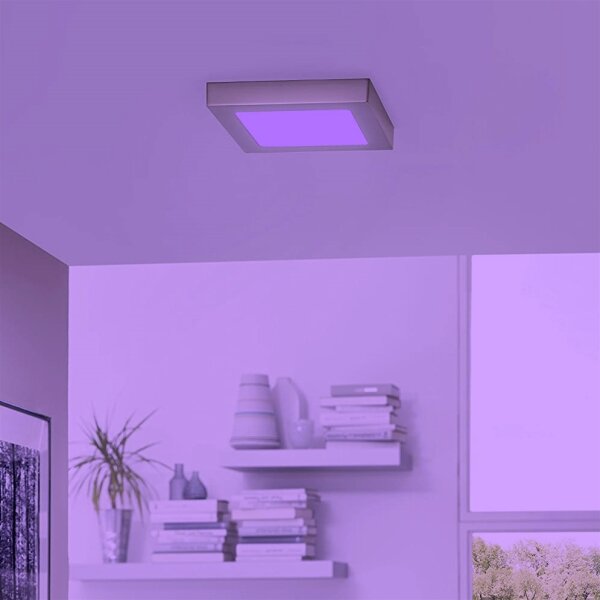 Eglo 33319 - LED RGBW stmievateľné stropné svietidlo FUEVA-C LED/15,6W/230V 22,5x22,5 cm
