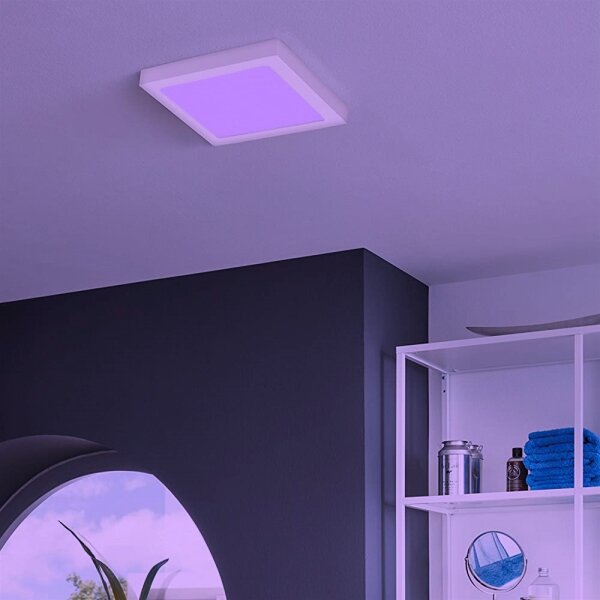 Eglo 33316 - LED RGBW stmievateľné stropné svietidlo FUEVA-C LED/15,6W/230V 22,5x22,5cm biela