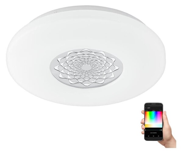 Eglo 9682 - LED RGB Stmievateľné nástenné stropné svietidlo CAPASSO-C LED/17W/230V