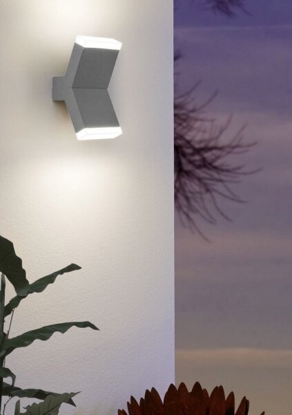 Eglo 96706 - LED Nástenné svietidlo CANTZO 2xLED/4W/230V šedá