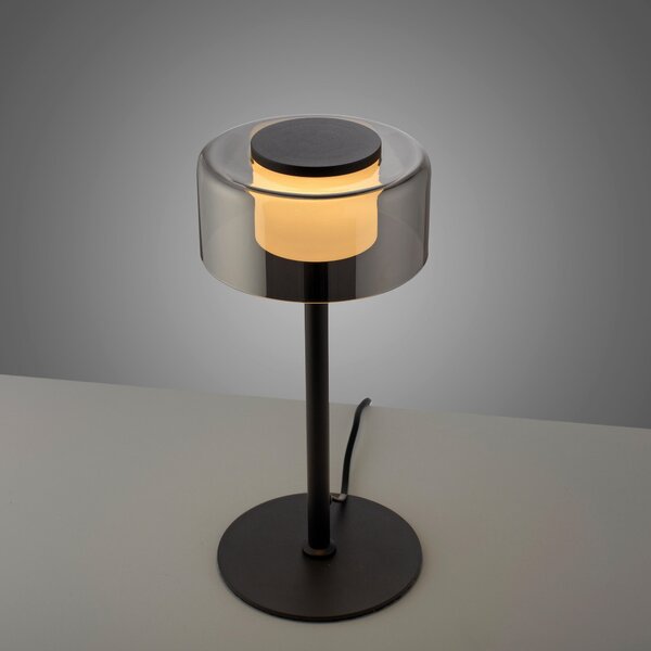STOLNÁ LED LAMPA, posuvný stmievač, 15/15/33 cm - Interiérové svietidlá
