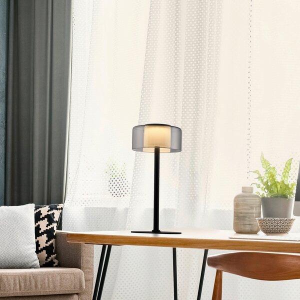 STOLNÁ LED LAMPA, posuvný stmievač, 15/15/33 cm - Interiérové svietidlá