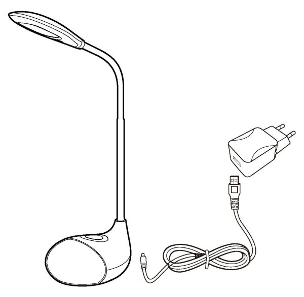 Eglo 97078 - Stmievateľná stolová LED lampa CABADO 1 LED/2,2W+0,3W/230V RGB