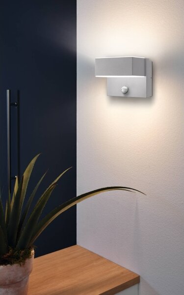 Eglo 97159 - LED Vonkajšie nástenné svietidlo so senzorom AZZINANO 2xLED/5,6W/230V
