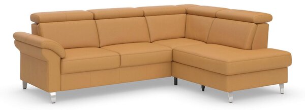 ROHOVÁ SEDAČKA, koža, kari žltá Sit & More - Sedačky, Online Only