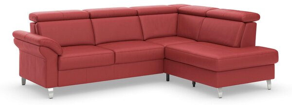 ROHOVÁ SEDAČKA, koža, červená Sit & More - Sedačky, Online Only
