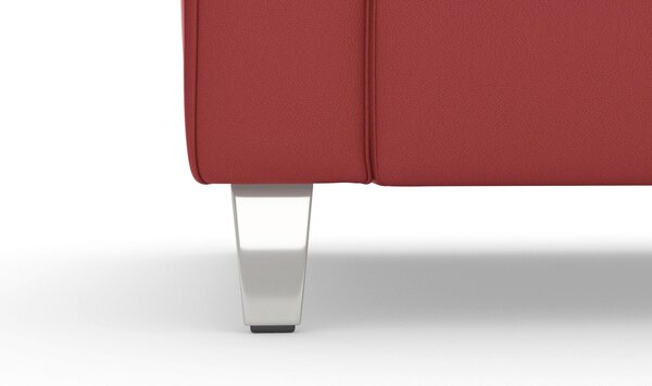 ROHOVÁ SEDAČKA, koža, červená Sit & More - Sedačky, Online Only