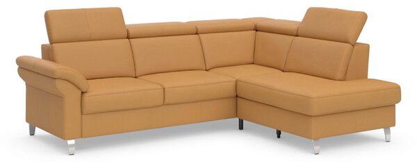 ROHOVÁ SEDAČKA, koža, kari žltá Sit & More - Sedačky, Online Only