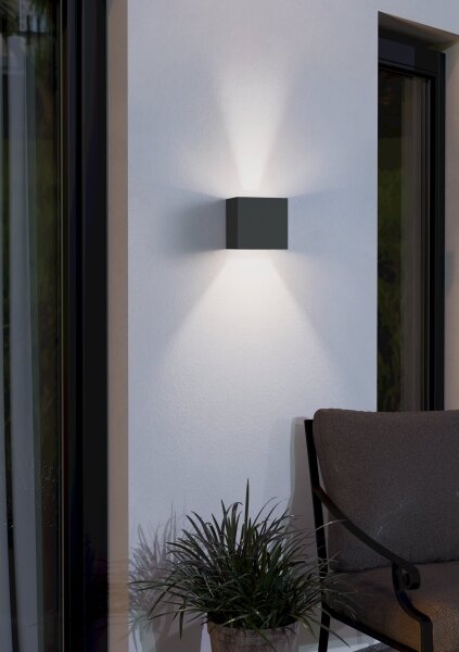 Eglo 97242 - LED Vonkajšie nástenné svietidlo CALPINO 2xLED/3,3W/230V IP54