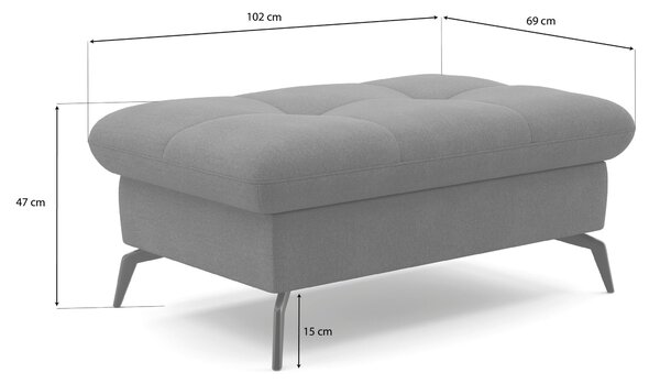 TABURETKA, textil, 102/47/69 cm Sit & More - Kreslá, Online Only