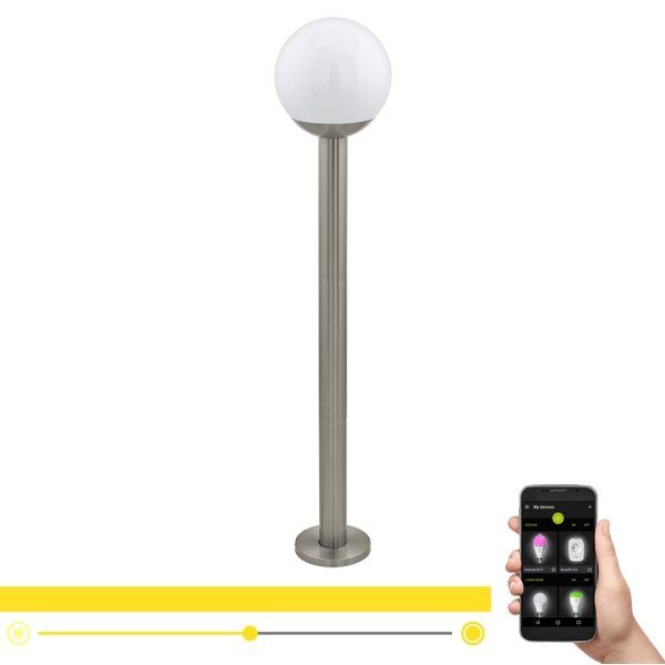 Eglo 97249 - LED stmievateľné vonkajšie svietidlo NISIA-C 1xE27/9W/230V 980 mm IP44