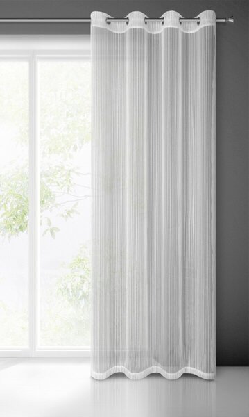 Biela záclona NOELIA na krúžkoch 140x250 cm
