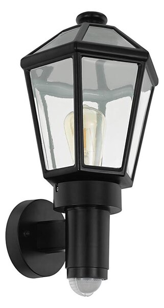 Eglo 97257 - Vonkajšie nástenné svietidlo so senzorom MONSELICE 1xE27/28W/230V
