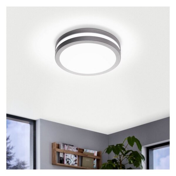 Eglo 97299 - LED stmievateľné kúpeľňové svietidlo LOCANA-C LED/14W strieborné IP44