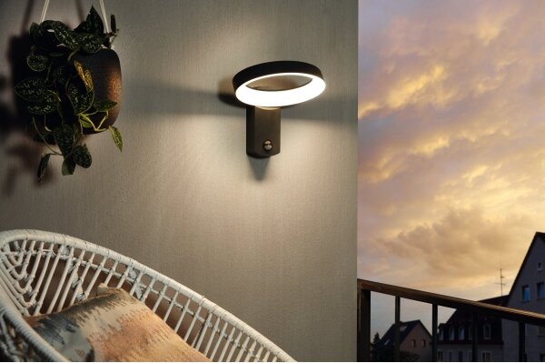 Eglo 97308 - LED Vonkajšie nástenné svietidlo so senzorom PERNATE LED/11W/230V