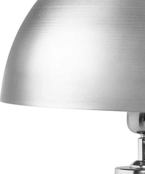 Stolná lampa strieborná kovová železná podstavec 47 cm moderný štýl obývacia izba spálňa