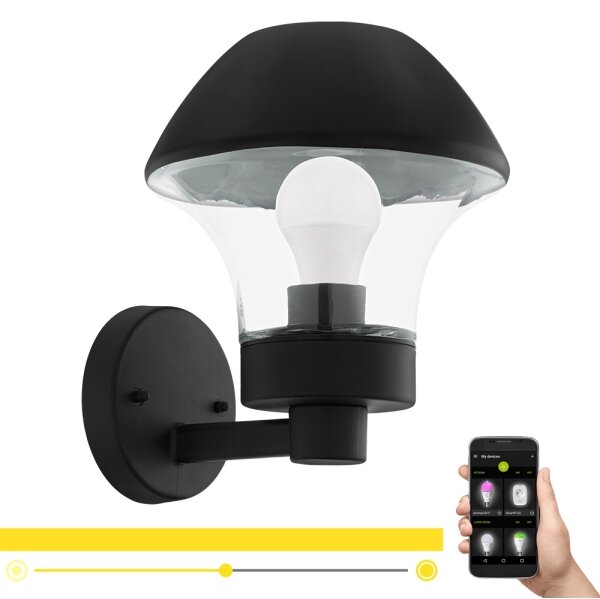 Eglo 97446 - LED Stmievateľné vonkajšie svietidlo VERLUCCA-C 1xE27/9W/230V IP44 BT