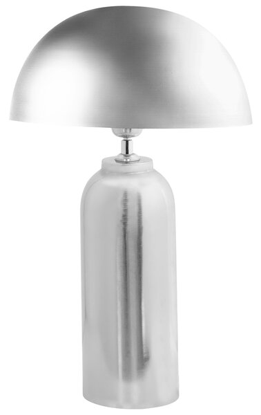 Stolná lampa strieborná kovová železná podstavec 47 cm moderný štýl obývacia izba spálňa