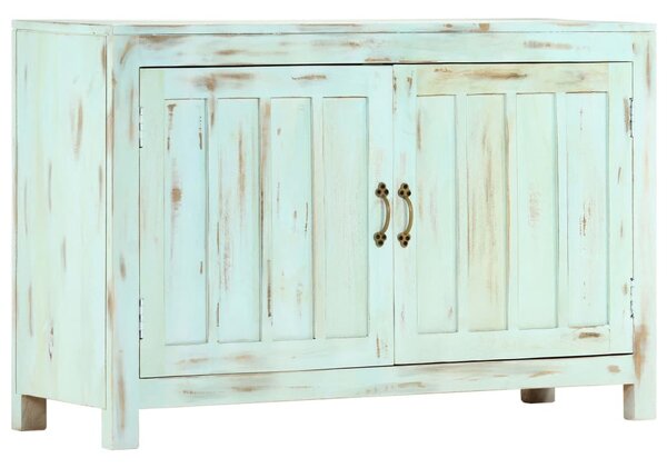 Komoda svetlomodrá 110x35x70 cm masívne mangovníkové drevo