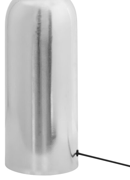 Stolná lampa strieborná kovová železná podstavec 47 cm moderný štýl obývacia izba spálňa