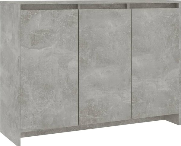 Komoda, betónovo sivá 102x33x75 cm, kompozitné drevo
