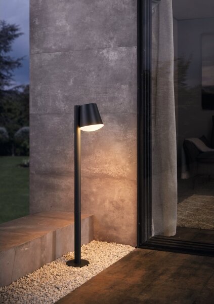 Eglo 33561 - LED stmievateľná vonkajšia lampa CALDIERO-C 1xE27/9W/230V IP44 antracit