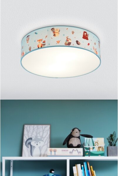 Eglo 97575 - Detské stropné svietidlo RUFFO 2xE27/40W/230V
