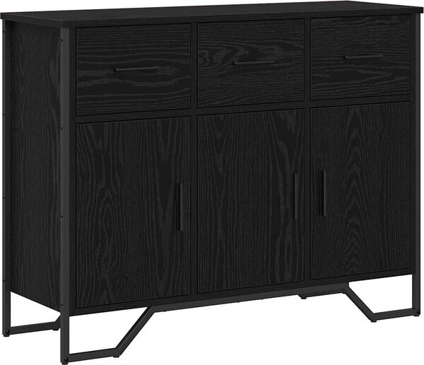 Servírovacia skriňa so zásuvkou Čierny dub 97 x 32,5 x 74,5 cm