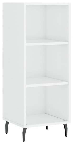 Komoda lesklá biela 34,5x32,5x90 cm kompozitné drevo