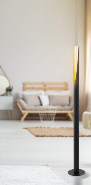 Eglo 97584 - LED Stojacia lampa BARBOTTO 1xGU10/4,5W/230V čierna