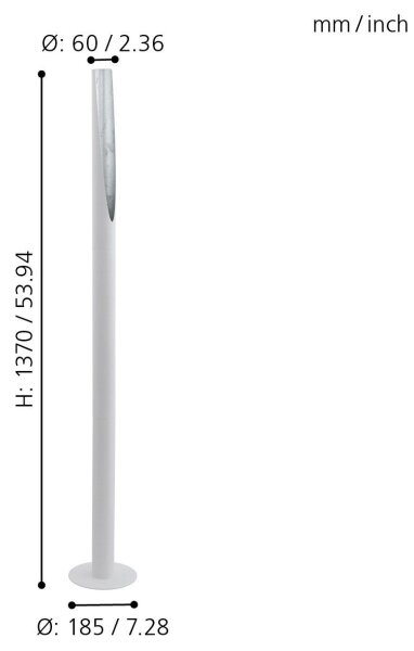 Eglo 97582 - LED Stojacia lampa BARBOTTO 1xGU10/4,5W/230V