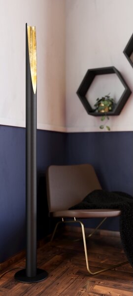 Eglo 97584 - LED Stojacia lampa BARBOTTO 1xGU10/4,5W/230V čierna