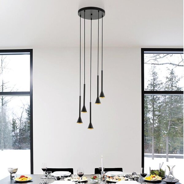 Eglo 97606 - LED Luster na lanku CORTADERAS 5xGU10/5W/230V