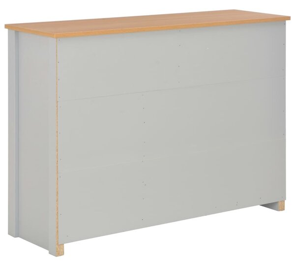 Komoda sivá 112x35x81 cm