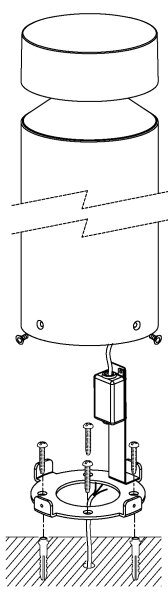 Eglo 97632 - LED vonkajšia lampa MELZO LED/11W/230V čierna 450 mm IP65