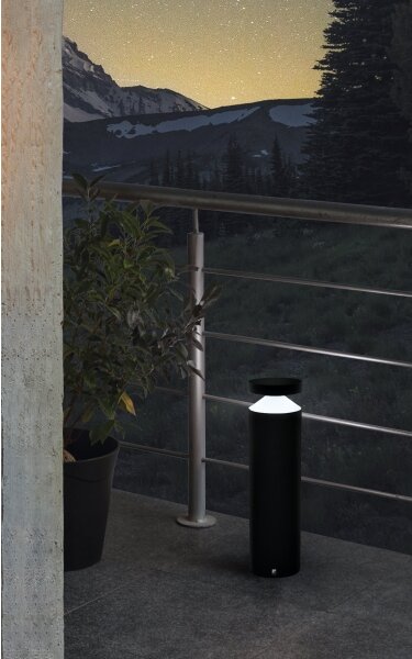 Eglo 97632 - LED vonkajšia lampa MELZO LED/11W/230V čierna 450 mm IP65