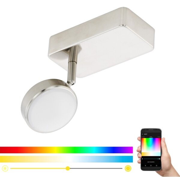 Eglo 97714 - LED RGB Stmievateľné bodové svietidlo CORROPOLI-C LED/5W/230V