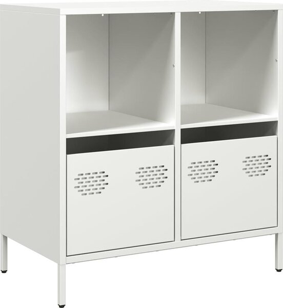 Komoda biela 68x39x73,5 cm oceľ valcovaná za studena