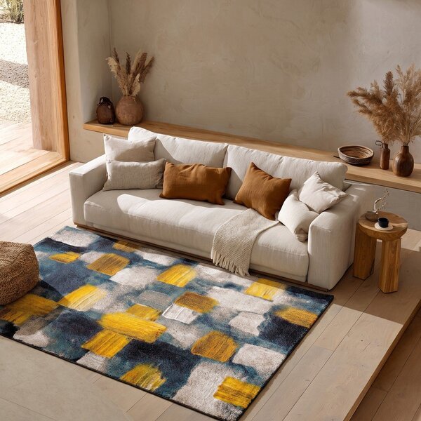 Modro-žltý koberec Universal Lienzo, 120 x 170 cm