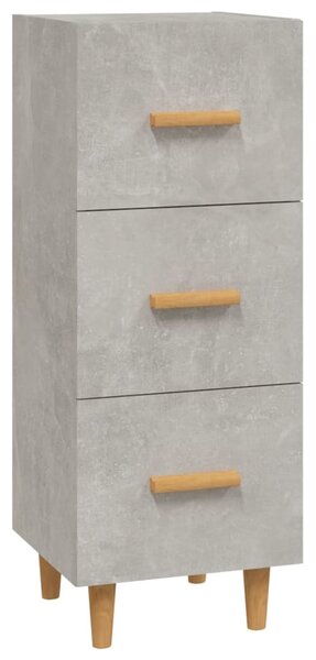 Komoda betónovo sivá 34,5x34x90 cm spracované drevo
