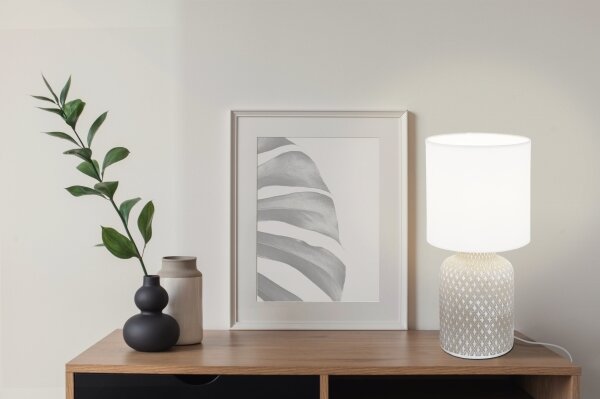 Eglo 97774 - Stolná lampa BELLARIVA 1xE14/40W/230V