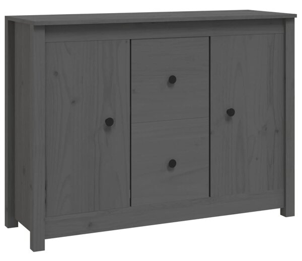 Komoda sivá 100x35x74 cm borovicový masív