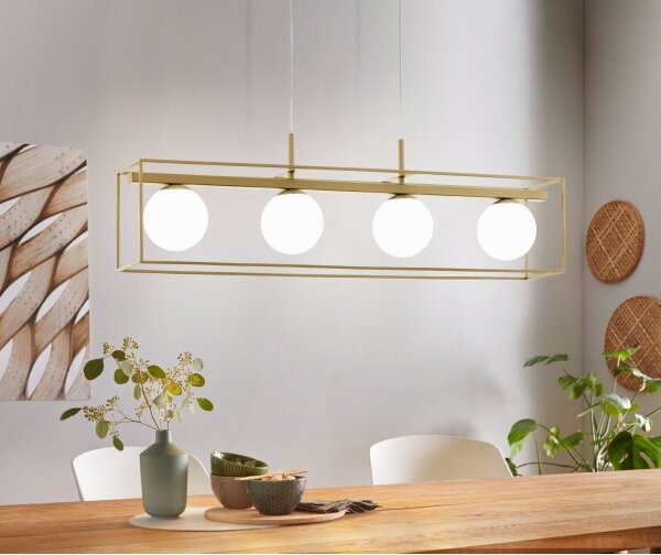 Eglo 97793 - Luster na lanku VALLASPRA 4xE14/40W/230V