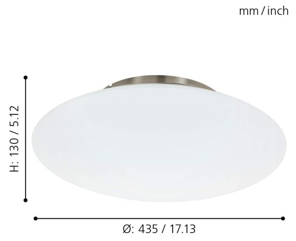 Eglo 97811 - LED RGB stmievateľné stropné svietidlo FRATTINA-C LED/27W/230V