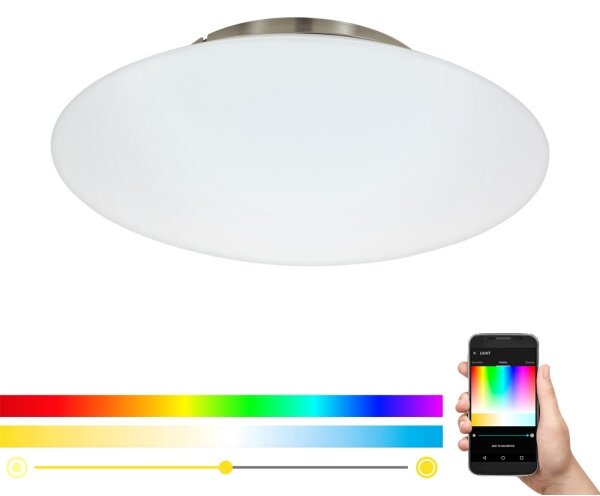 Eglo 97811 - LED RGB stmievateľné stropné svietidlo FRATTINA-C LED/27W/230V