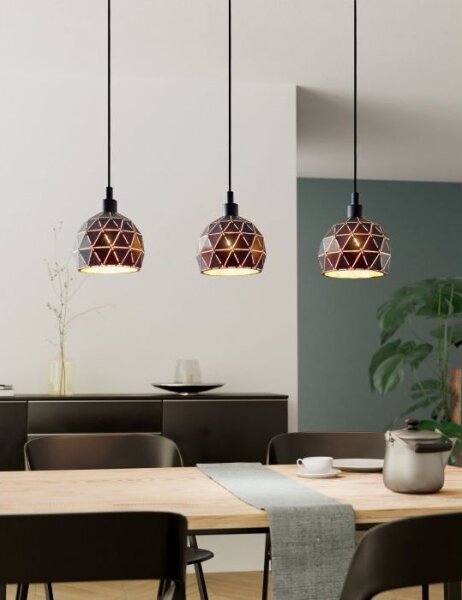 Eglo 97846 - Luster na lanku ROCCAFORTE 3xE14/40W/230V